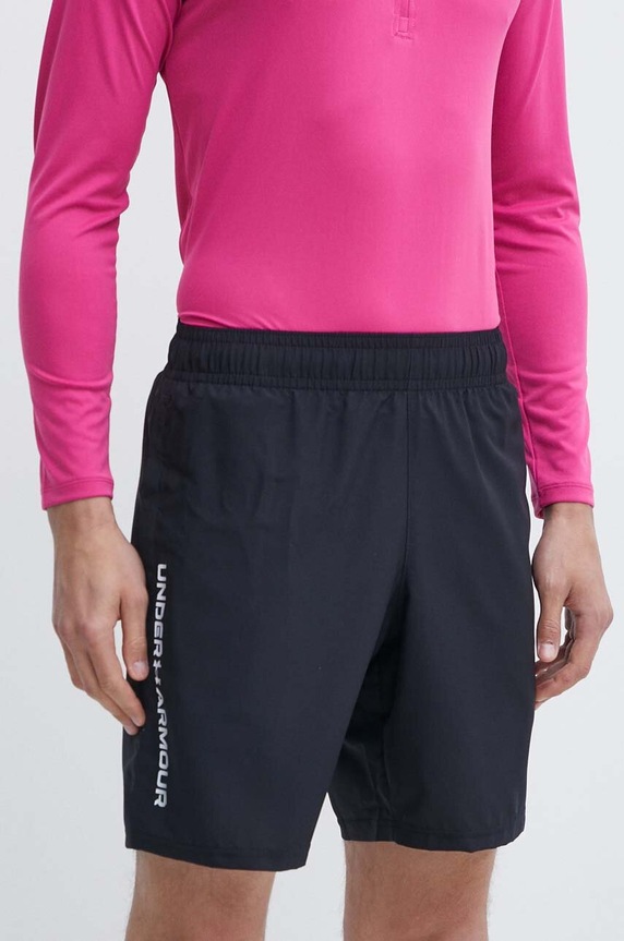 Under Armour σορτς αθλητικά ανδρικά Vanish Woven ύφασμα μαύρο 1383356