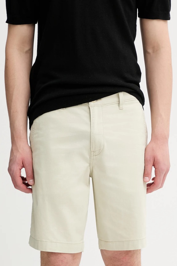 Levi's szorty z elastanem beżowy 17202