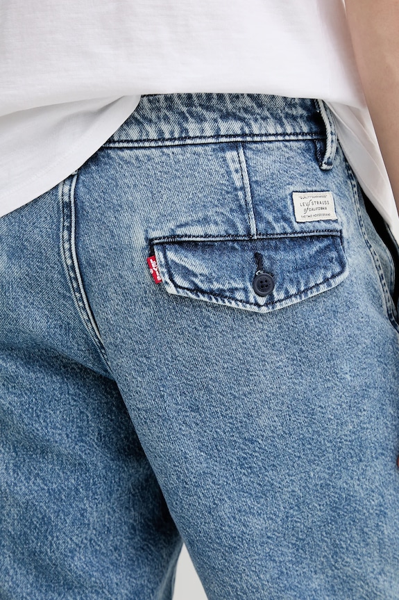 Levi's szorty bawełniane niebieski A4661