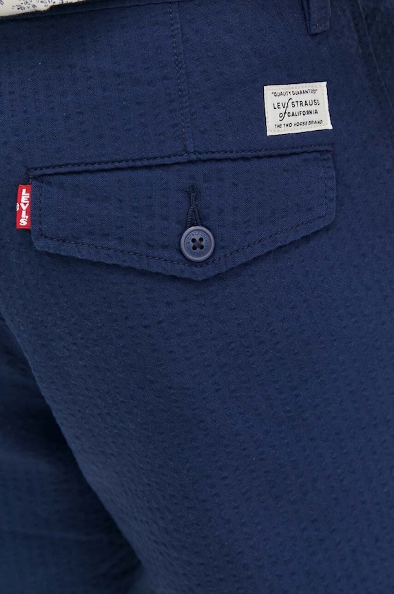 Bavlněné šortky Levi's námořnická modř A4661