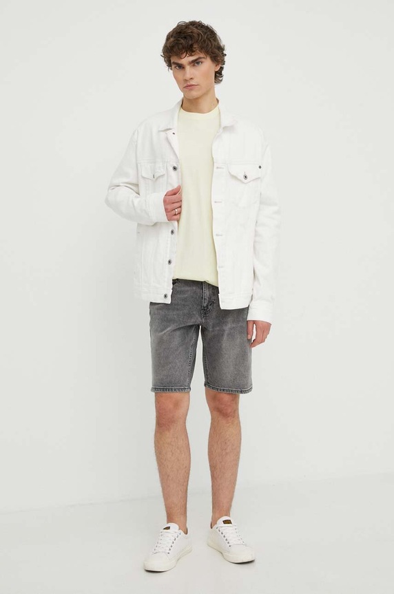 Rifľové krátke nohavice Levi's A7219 sivá SS25
