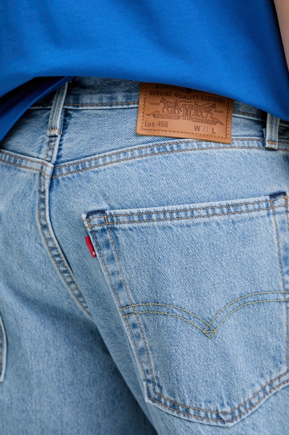 Levi's pantaloncini di jeans blu A8461