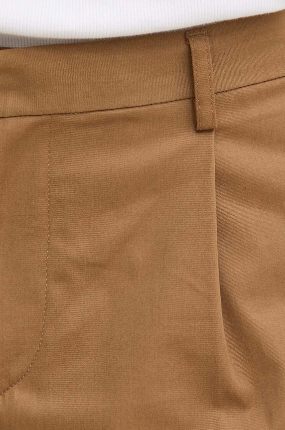 Бавовняні шорти A.P.C. short crew коричневий COGXS.H10198.CAB