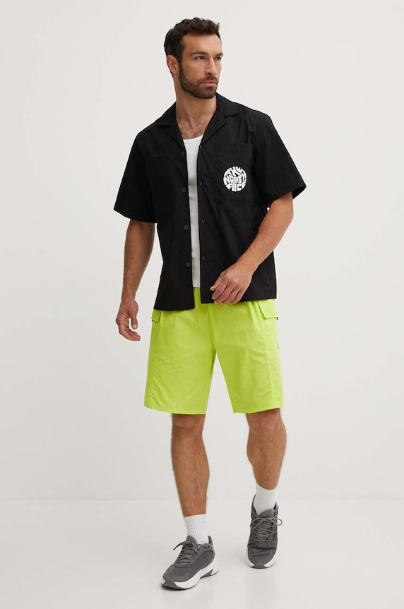 Bavlnené šortky The North Face NF0A879BRIQ1 zelená SS24
