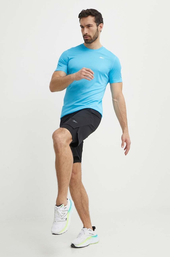 Reebok edzős rövidnadrág Strength 100075766 fekete SS24