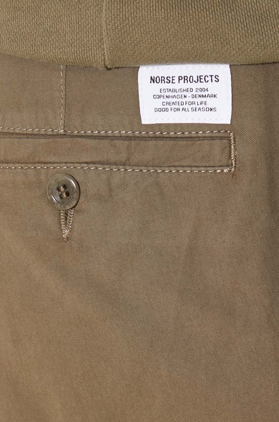 Norse Projects pantaloni scurti din bumbac Aros Regular Organic N35.0597.8076 verde