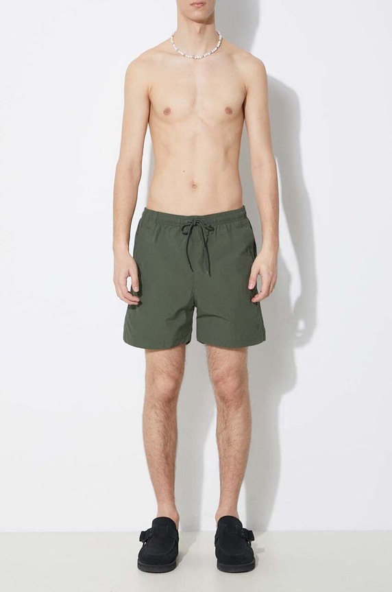Norse Projects szorty kąpielowe Hauge Recycled Nylon Planet friendly zielony N35.0606.8022