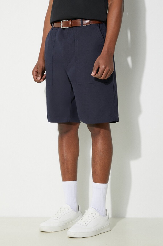 Pamučne kratke hlače Engineered Garments Fatigue Short mornarsko plava OR271.CT114