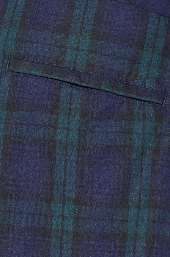Lanene kratke hlače Engineered Garments Sunset OR268.ZT193 mornarsko plava