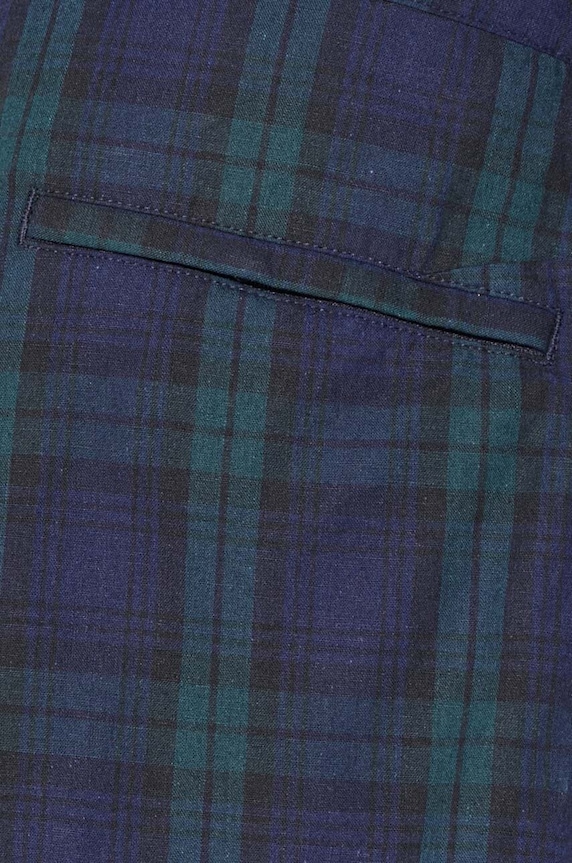 Lanene kratke hlače Engineered Garments Sunset OR268.ZT193 mornarsko plava