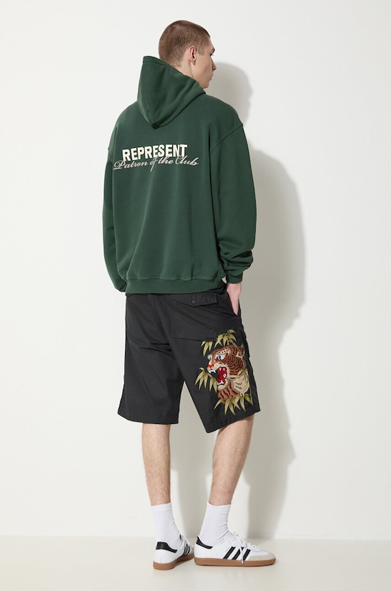 Kraťasy Maharishi Maha Tiger Loose Snoshorts 5099.BLACK černá SS24