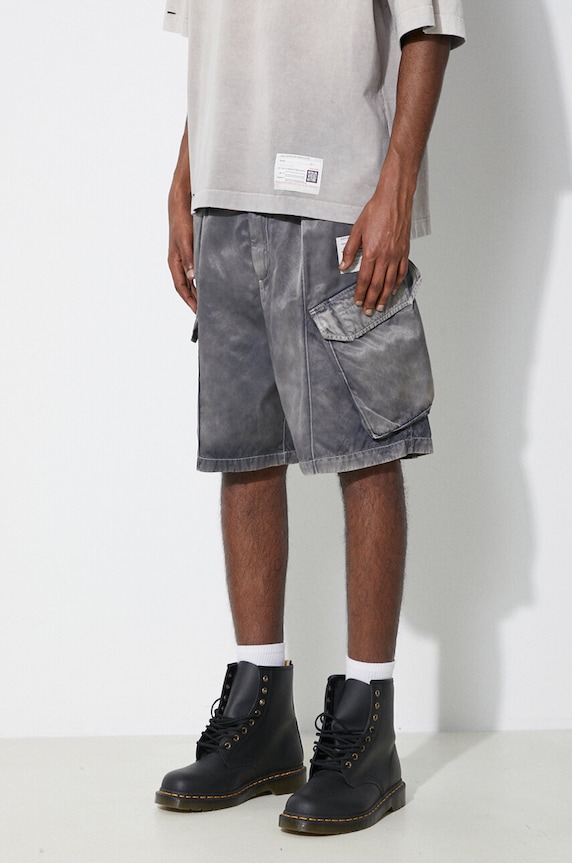 Maison MIHARA YASUHIRO szorty Rc Twill Cargo Shorts szary A12PT043