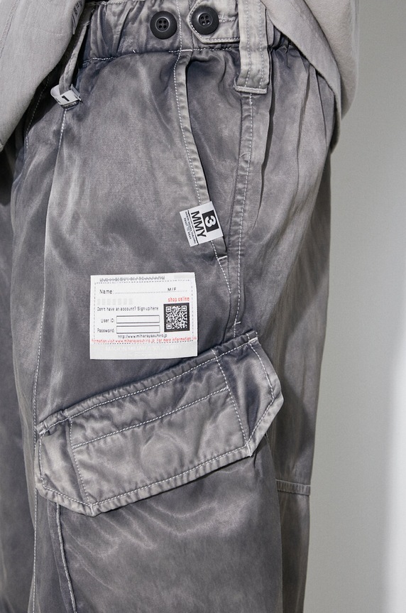 Maison MIHARA YASUHIRO szorty Rc Twill Cargo Shorts A12PT043 szary