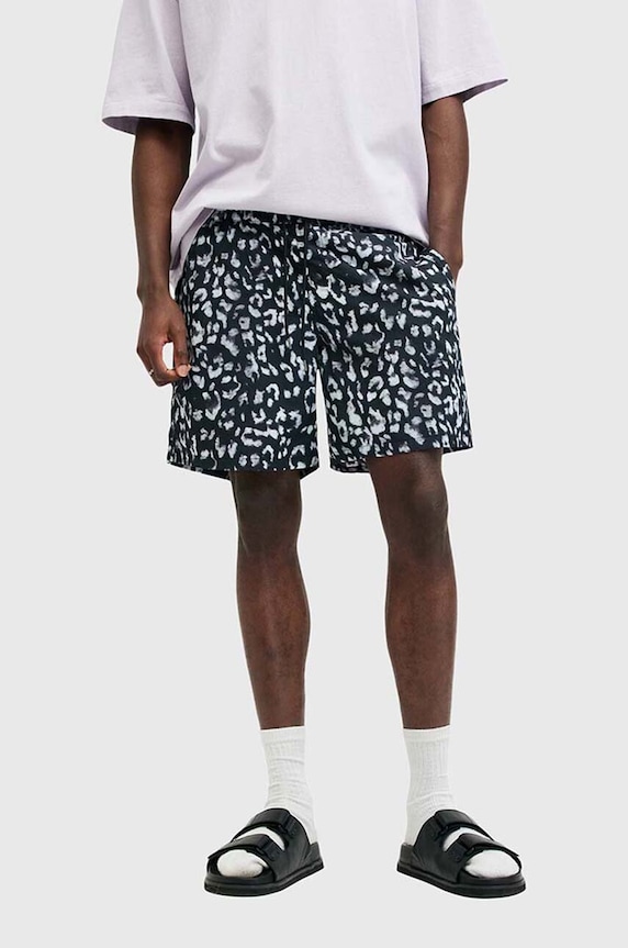 Plavkové šortky AllSaints LANI 2 PK SWIMSHORT 2-pack černá M013WA
