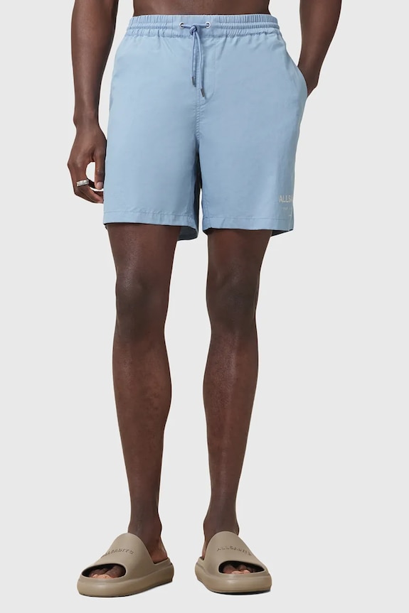 Kopalne kratke hlače AllSaints UNDERGROUND SWIMSHRT M012WA modra SS26