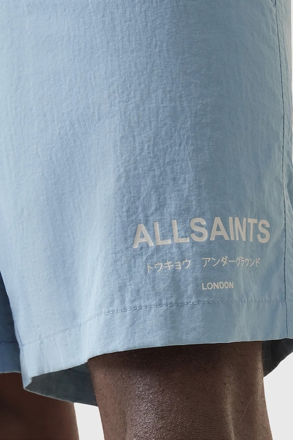 Kopalne kratke hlače AllSaints UNDERGROUND SWIMSHRT modra M012WA