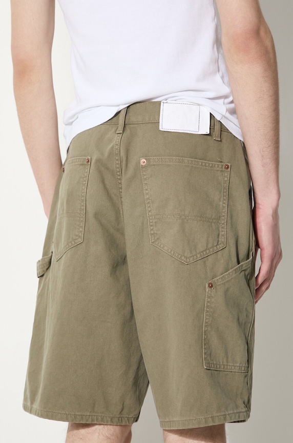 thisisneverthat denim shorts Carpenter Short green TN241WSOKS05