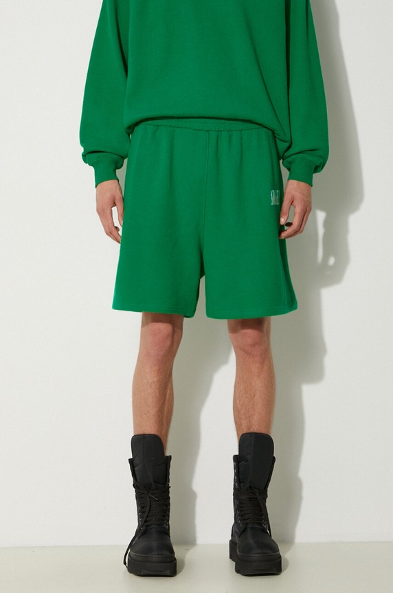 Awake NY szorty bawełniane Awake Sweatshort dzianina zielony SP24.PA006