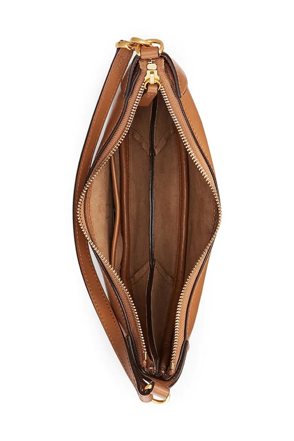 Polo Ralph Lauren geantă croissant de damă din piele bej 428871248