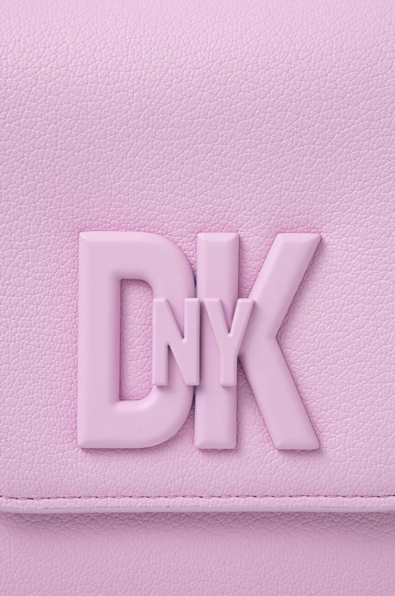 Usnjena torbica Dkny roza R41EKC54