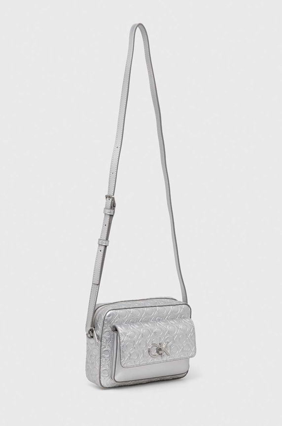 Calvin Klein poșetă K60K611337 argintiu SS24
