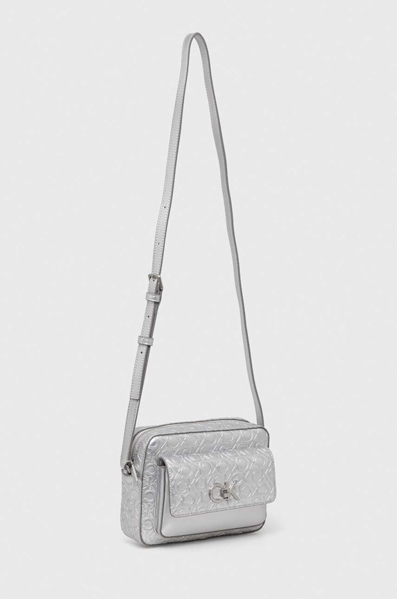 Calvin Klein poșetă K60K611337 argintiu SS24