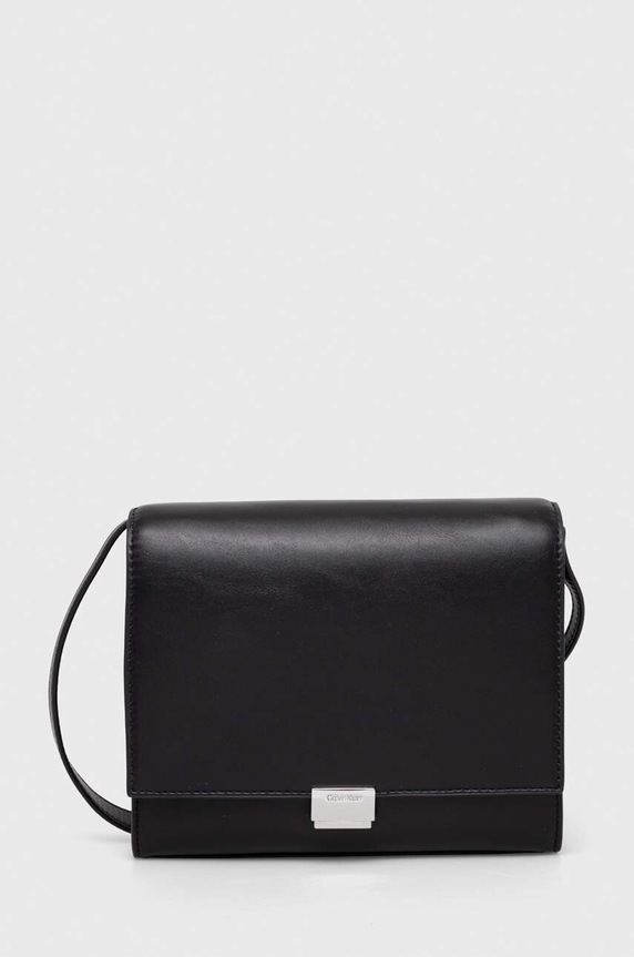 Kabelka Calvin Klein hladký černá K60K611348