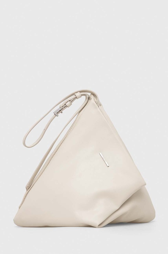 Calvin Klein torebka nie mieści A4 beżowy K60K611355