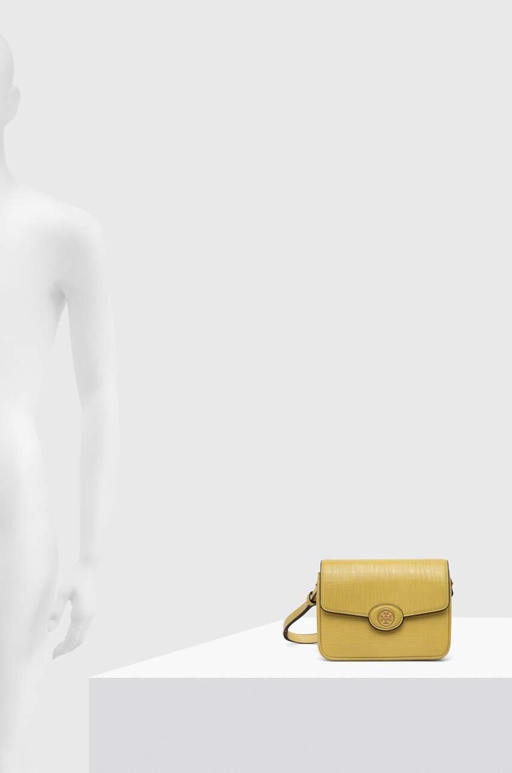 Tory Burch torebka skórzana Robinson Crosshatched 154731.700