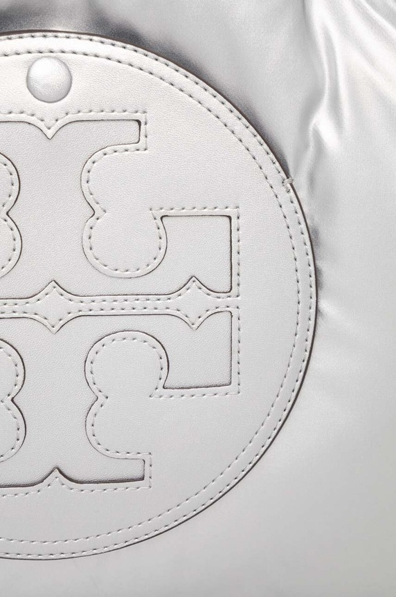 Akcesoria Tory Burch torebka Ella Metallic Puffy Chain 152451.040 srebrny