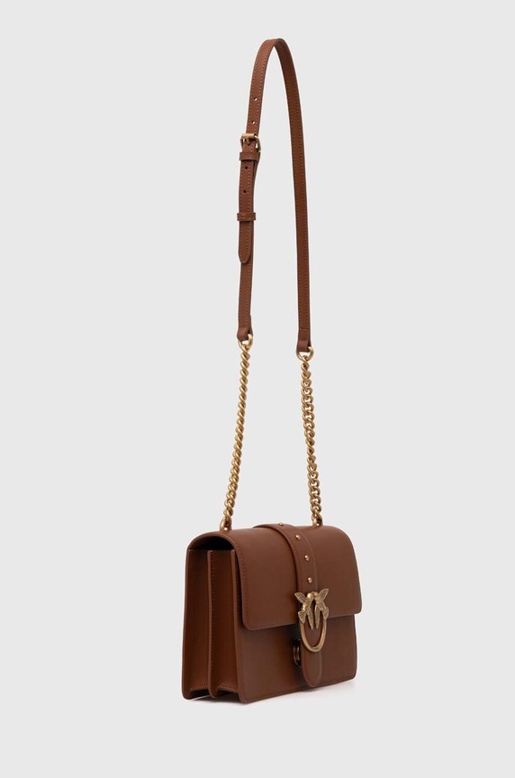 Pinko torebka skórzana 100053.A0F1 brązowy AA00