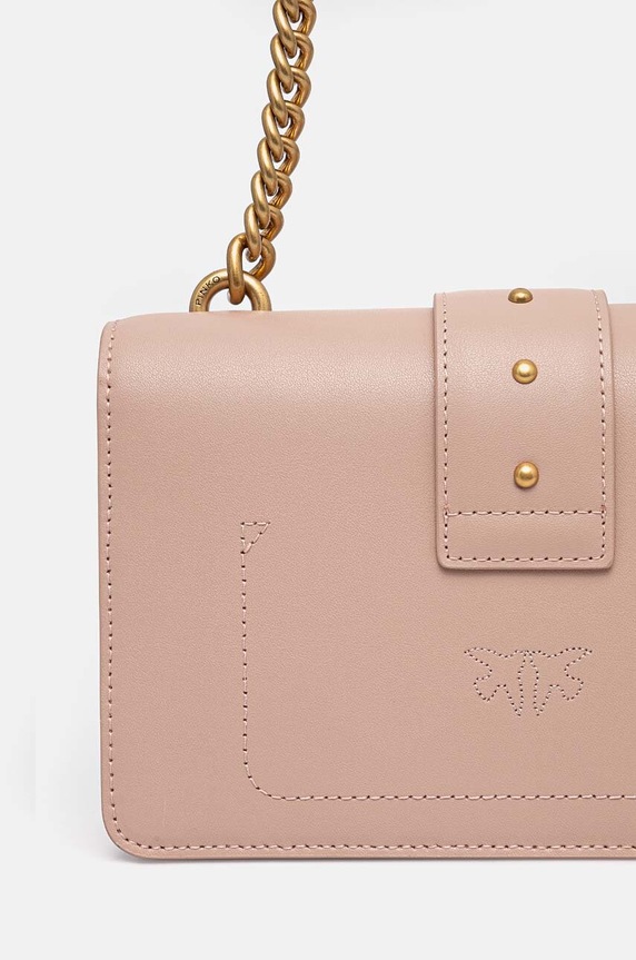 Pinko torebka skórzana różowy 100059.A0F1