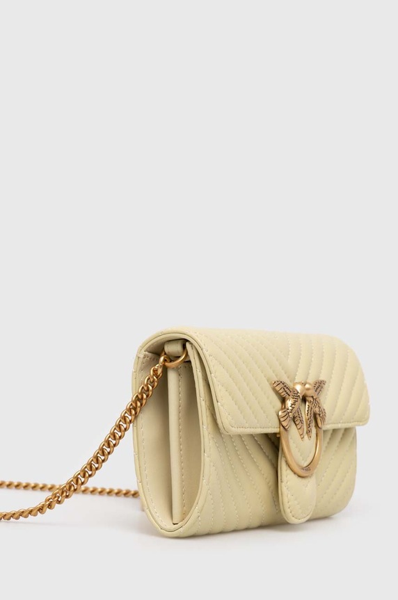 Pinko torebka skórzana 100062.A0GK żółty AA00