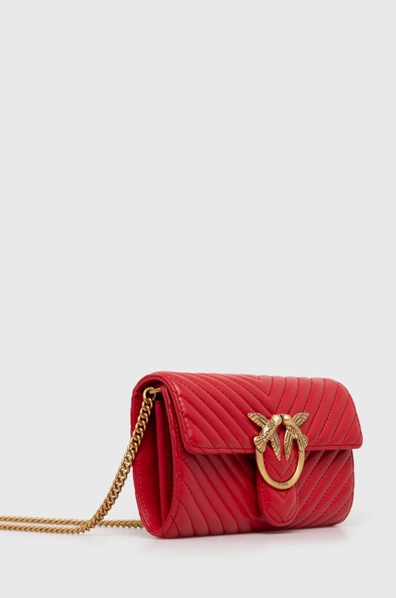 Pinko torebka skórzana 100062.A0GK czerwony AA00