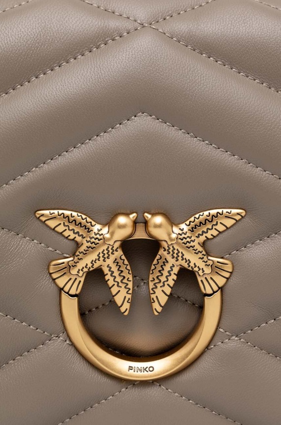 Pinko poseta de piele gri 101585.A1ET