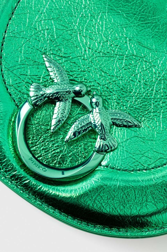 Pinko borsa a mano in pelle verde 101969.A1JG