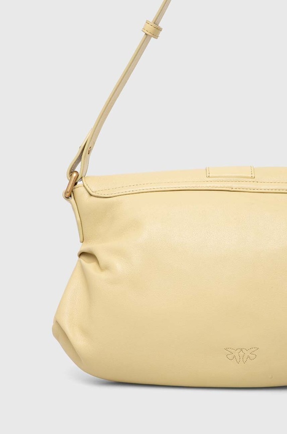 Akcesoria Pinko torebka skórzana 102801.A1MI żółty