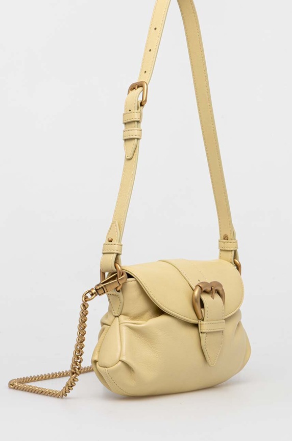 Pinko torebka skórzana 102802.A1MI żółty SS24