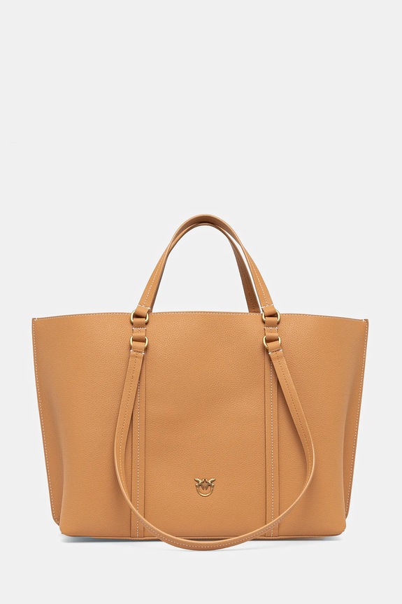 Pinko borsa a mano in pelle marrone 102832.A1LF