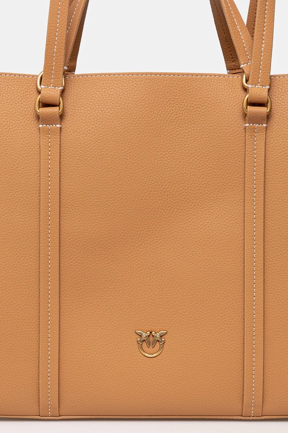 Pinko borsa a mano in pelle marrone 102832.A1LF