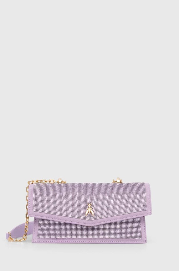 Patrizia Pepe bőr táska szintetikus lila 8B0032.L083