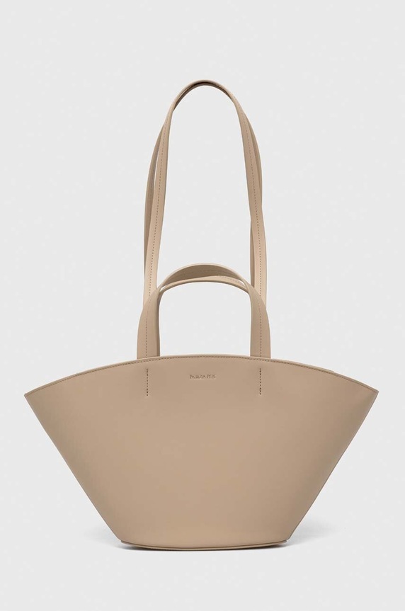 Patrizia Pepe bőr táska nappa bőr bézs 8B0092.L095