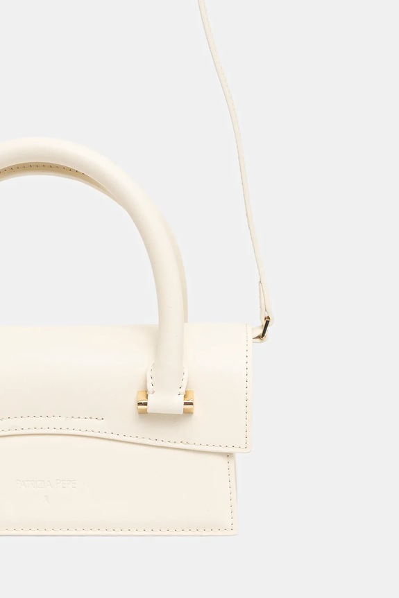 Akcesoria Patrizia Pepe torebka skórzana 8B0111.L061 beżowy