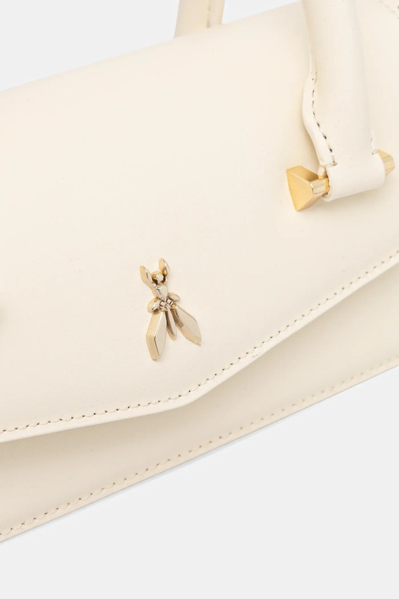 Patrizia Pepe torebka skórzana beżowy 8B0111.L061