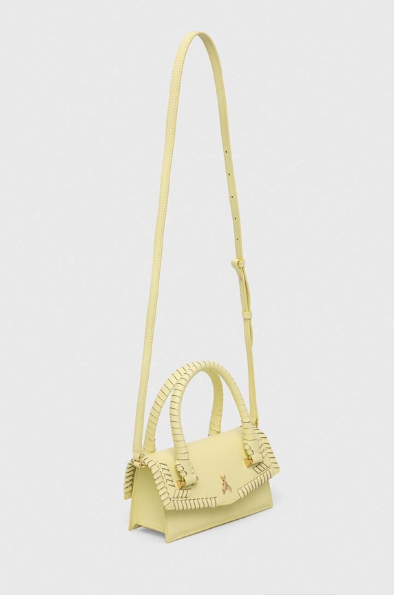 Patrizia Pepe bőr táska 8B0111.L097 sárga AA00