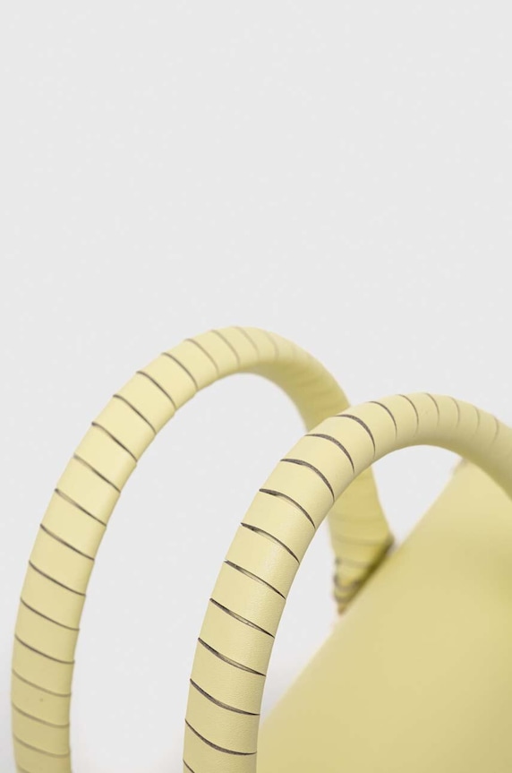 Patrizia Pepe bőr táska sárga 8B0111.L097