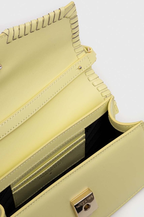 Patrizia Pepe bőr táska 8B0111.L097 sárga