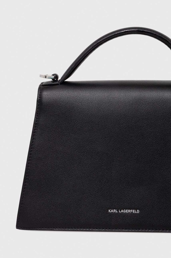 Karl Lagerfeld torebka skórzana 240W3003 czarny