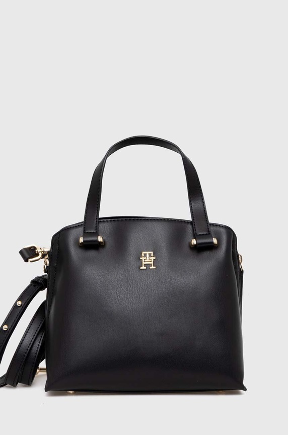 Tommy Hilfiger torebka nie mieści A4 czarny AW0AW15968