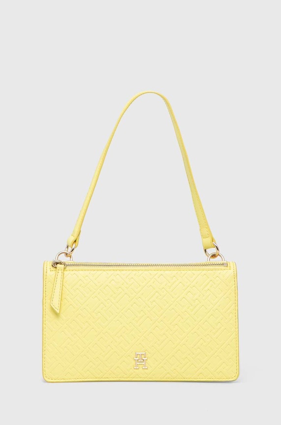 Tommy Hilfiger torebka nie mieści A4 żółty AW0AW15975